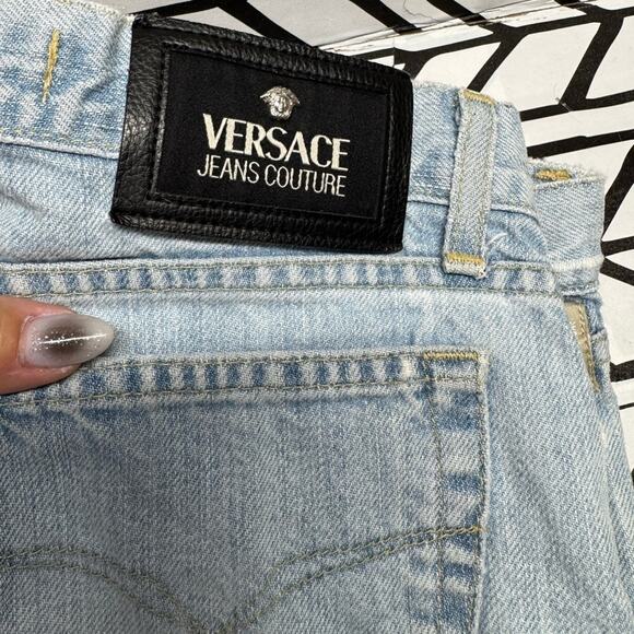 Versace Jeans Couture Light Wash Bootcut Denim size 28- excellent condition! - Picture 2 of 9